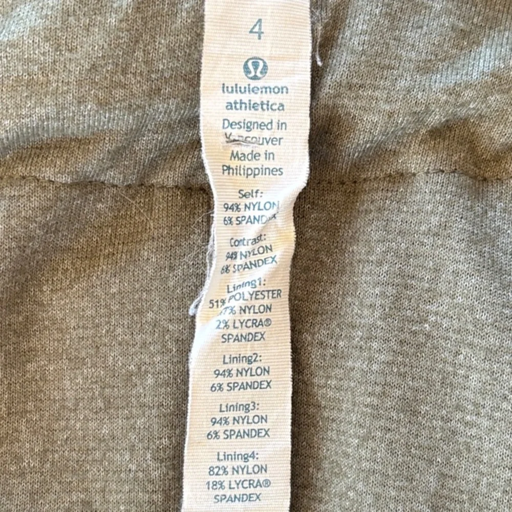 Lululemon Yogi Anorak Jacket Fatigue Green. Size 4